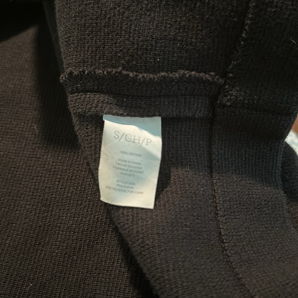 Cabi Women's Black Double-Breasted Sweater Coat - Picture 4 of 7